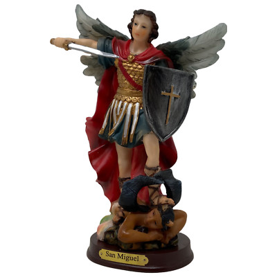 San Miguel Arcángel 9''  Lider De Las Fuerzas Celestiales Resin Figure  2457