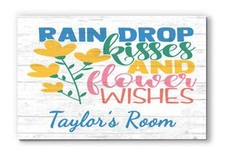 Girl's Room Name Sign - Personalized Custom Wall Art for Bedroom or Nursery