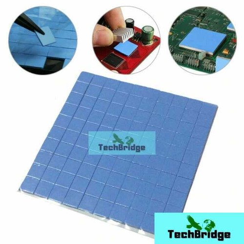 Thermal Cooling Pads Blue Silicone VRM GPU CPU RAM 10x10x1mm - Afbeelding 11 van 14
