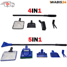 Reptilenova Aquarium Reinigungsset Scheibenreiniger Multi-Tool Fischnetz Pflanze