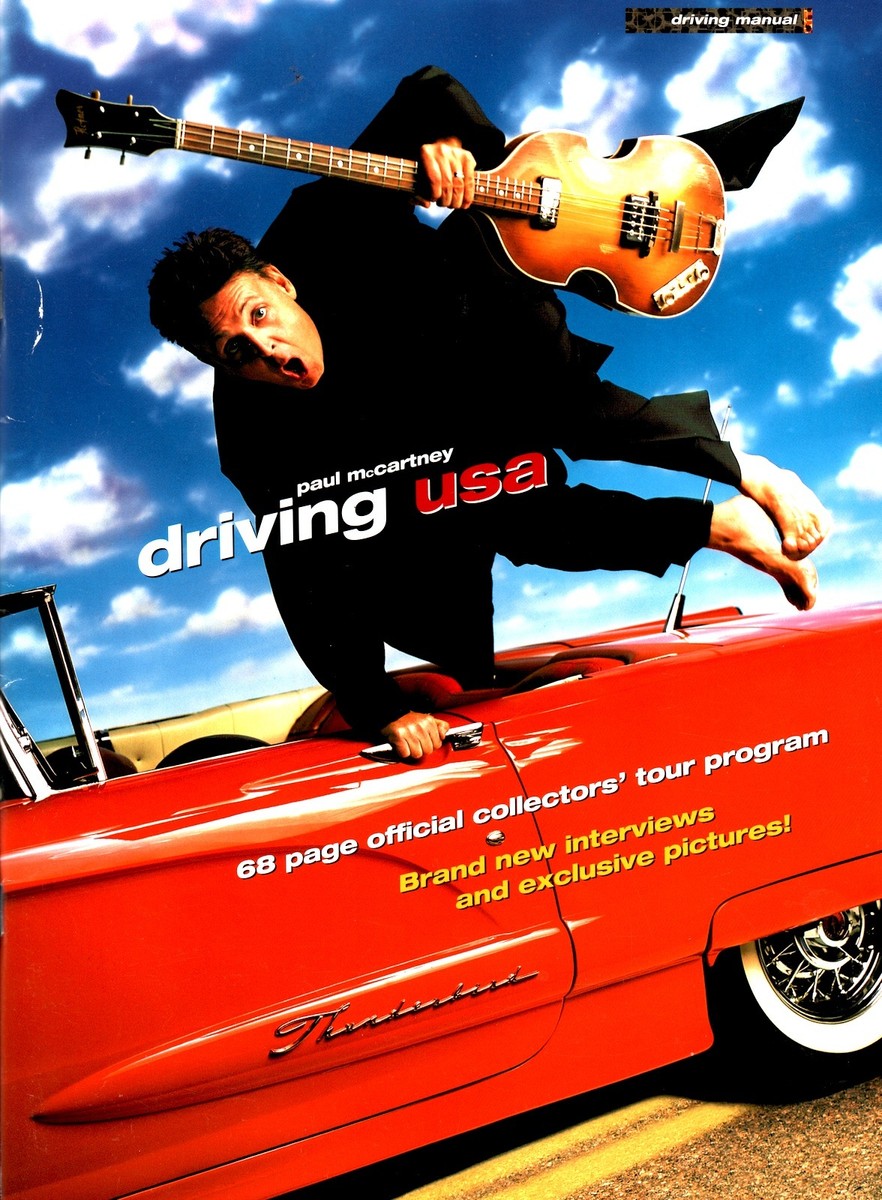 PAUL McCARTNEY 2002 DRIVING USA TOUR CONCERT PROGRAM BOOK BOOKLET