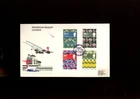 1982 British Textiles Heathrow Airport  London Hounslow Official FDC.