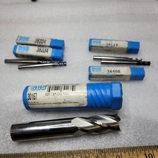 LOT  5  KYOCERA SGS END MILLS SOLID CARBIDE MILLS TOOLS NEW OPEN BOX SEE PICS