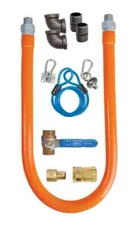 BK Resources 60" Gas Hose Connection Kit #9 - 1" Inner Diameter