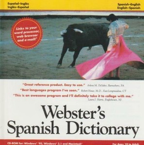 Webster S Spanish English Dictionary Pc Mac Cd Espanol Ingles
