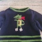 Janie and Jack Layette Boys Winter Alligator Sweater and One Piece Sz 0-3 Months — photo 5
