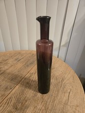 Vintage Nanny Still for Riihimaen Lasi OY Finland Dark Purple Glass Bottle