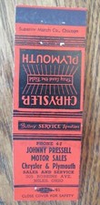 1940s CHRYSLER & PLYMOUTH CAR DEALER: JOHNNY PRESELL MOTORS (NILES, OHIO) -F5