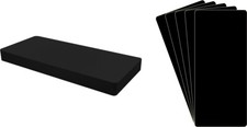 30 CD Long Box Bin Index Divider Cards - 6" x 13-1/2" - Black HEAVY DUTY 40mil