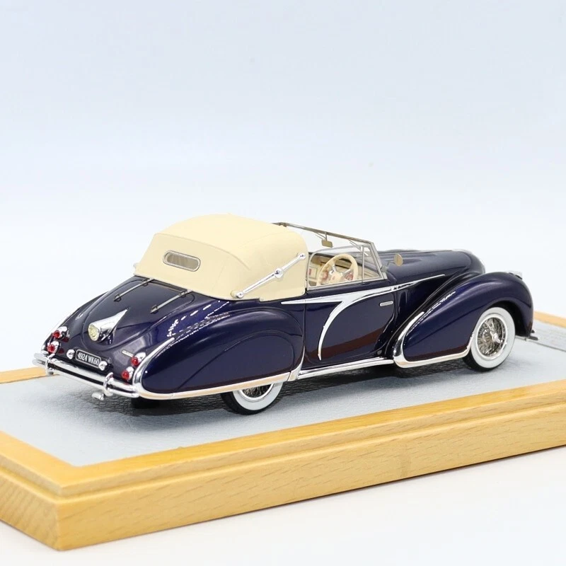 Chro60 1/43 Delahaye 135 Cabriolet Figoni & falaschi 1948 "El Glaoui" Chromes - Photo 3/4