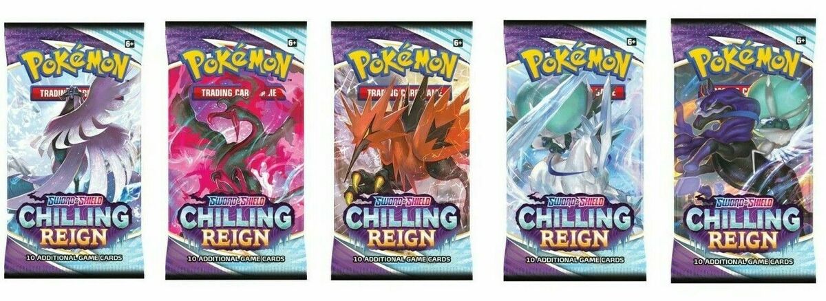 Pokemon 2021 Chilling Reign 10 Card Booster Pack New Factory Pokemon 2021 Chilling Reign 10 Card Booster Pack New Factory