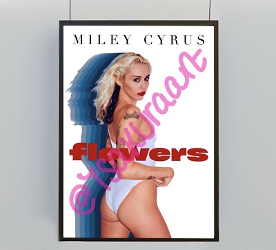 Miley Cyrus Kunstdruck, Miley Cyrus Blumen Druck, Endless Summer. Urlaubsalbum
