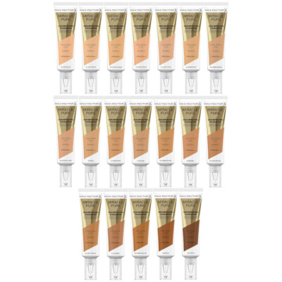MAX FACTOR Miracle Pure Skin Long-Lasting Foundation LSF 30 -30ml -FARBTON WÄHLBAR