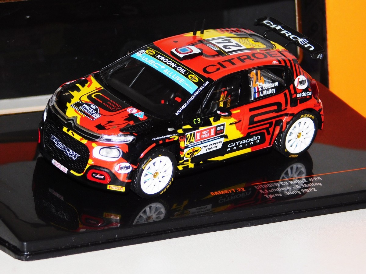 Citroen C3 Rally 2 #24 WRC2 Rallye Ypern 2022 S.Lefebvre/A.Malfoy IXO 1:43 RAM877 kaina