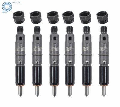6 pcs 50hp Fuel Injectors Fit For 89-93 Dodge 5.9L 6BT Diesel Engeine 43213837*6