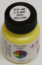 Tru-Color Paint TCP-140 Chicago & North Western Zito Yellow 1oz Bottle