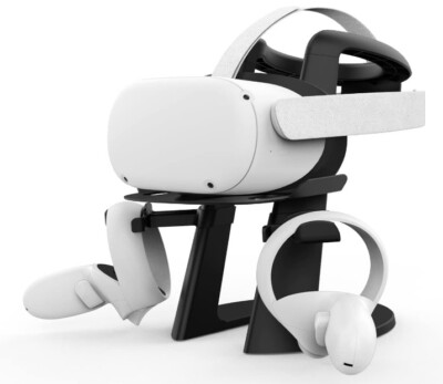 AMVR VR Stand,Headset Display Holder and Controller Mount Station for Quest 2