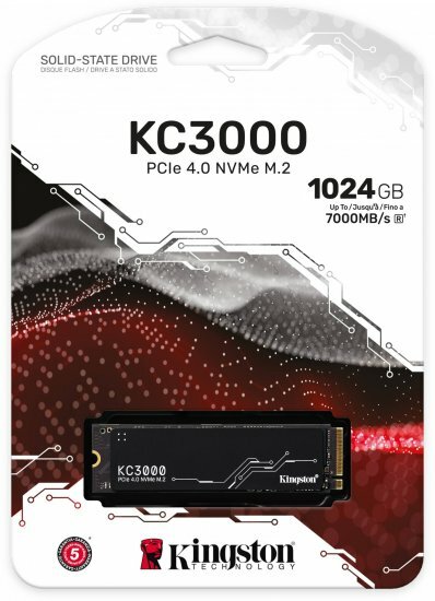 Kingston KC3000 1TB PCIe 4.0 NVMe M.2 2280 SSD SKC3000S