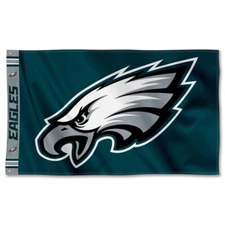 Philadelphia Eagles Football 3x5 ft Team & Name Logo Flag - NFL Gift Banner