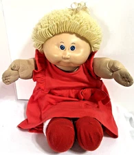 VINTAGE CABBAGE PATCH KIDS DOLL COLECO SHORT BLONDE HAIR BLUE EYES 1978 1982