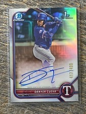 2022 Bowman Chrome Danyer Cueva 1st Prospect Autograph CPA-DCA Auto Rangers /499