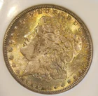 1898 O Morgan Silver Dollar - Brilliant uncirculated, Toned on both sides, 4919