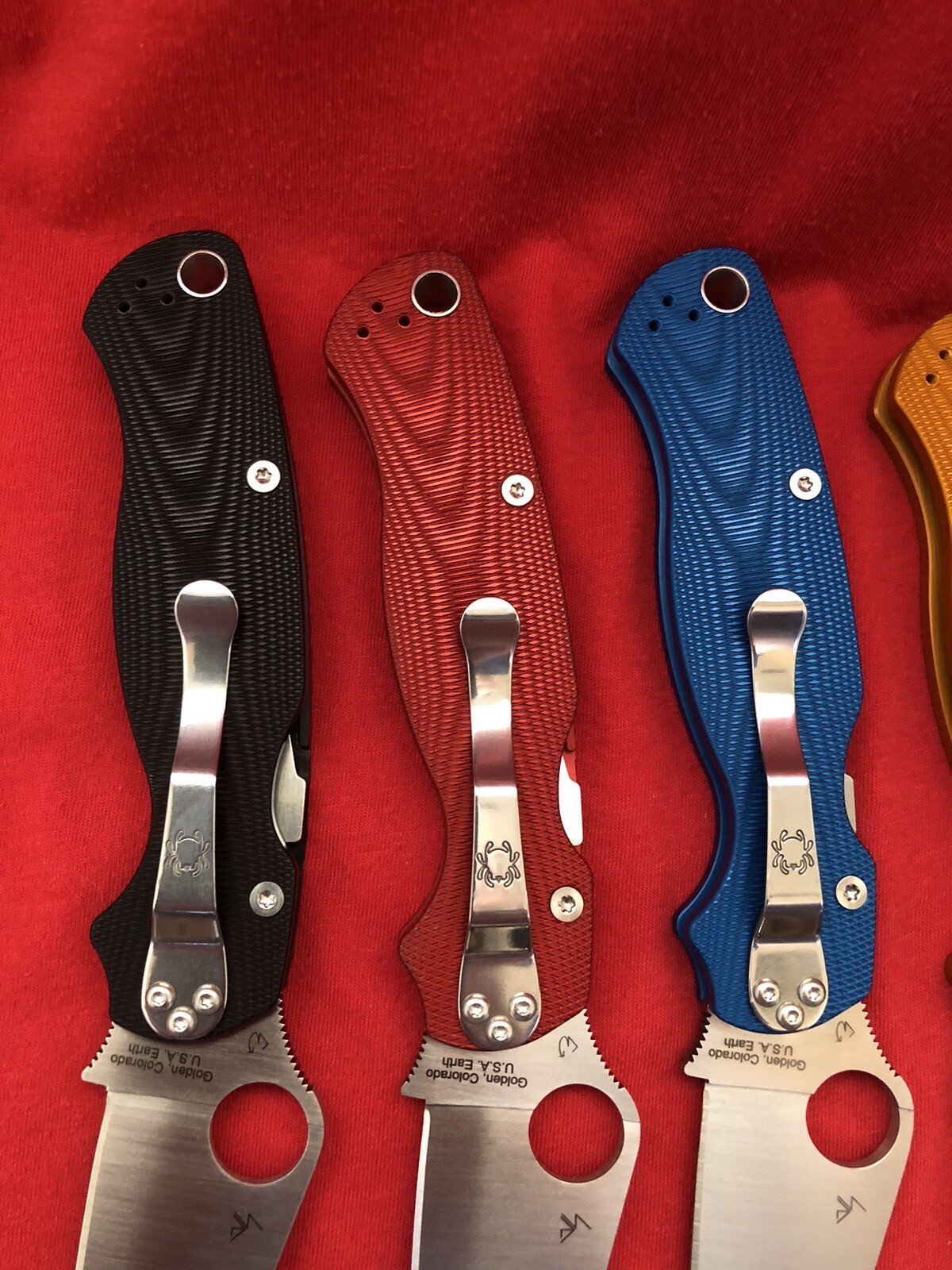 Spyderco COLLECTOR CLUB SET Paramilitary 2 Aluminum RARE Blade HQ Exclusive MINT eBay