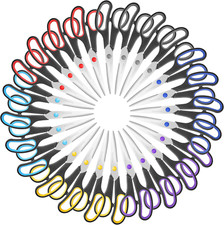 Scissors Set of 24-Pack, 8" Scissors All Purpose Comfort-Grip Handles  Scissor f