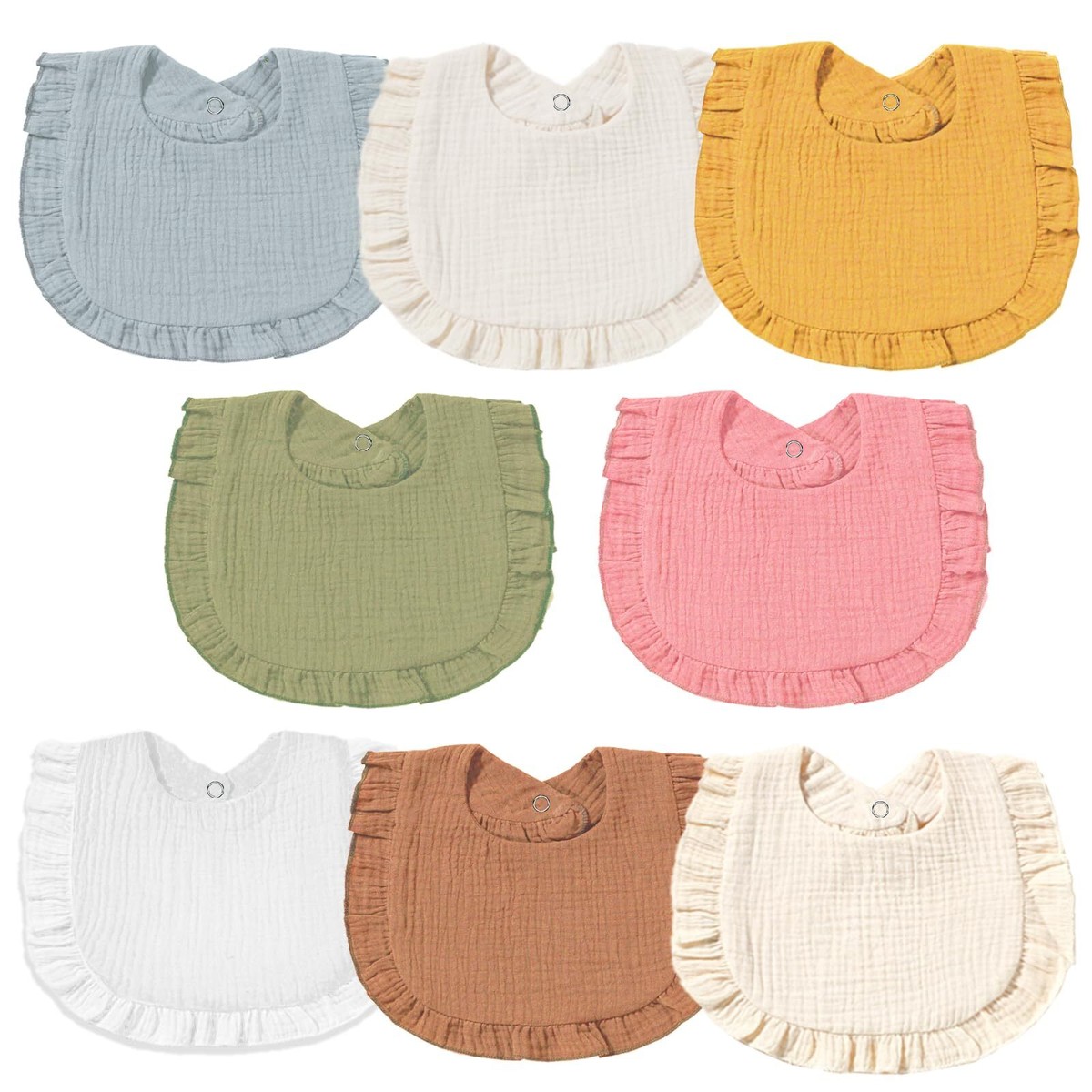 Muslin Baby Bibs for Baby Girls Muslin Bibs Drool Bandana Bibs 100