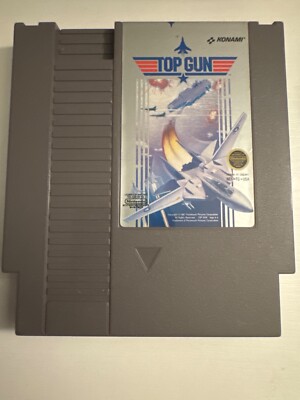 NES Top Gun Nintendo Entertainment System 1987 Konami Works