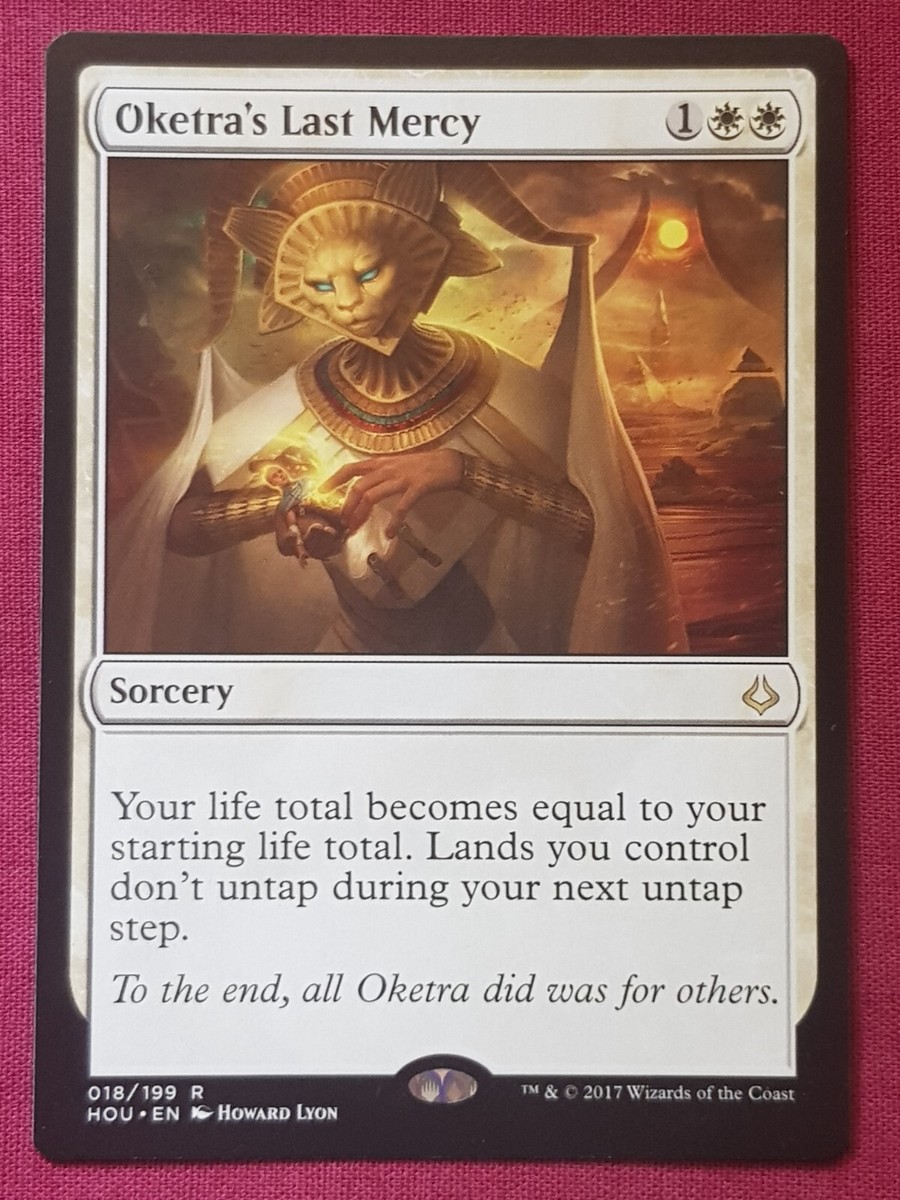 Magic The Gathering HOUR OF DEVASTATION OKETRA'S LAST MERCY white card MTG  | eBay Australia