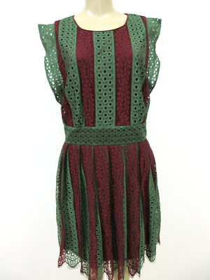 Max Studio Sleeveless Lace Dress Wine Green Size L Knee Length NEW | eBay Max Studio Sleeveless Lace Dress Wine Green Size L Knee Length NEW | eBay