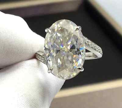 CT Oval Cut Moissanite Solitaire Wedding Engagement Ring 14K
