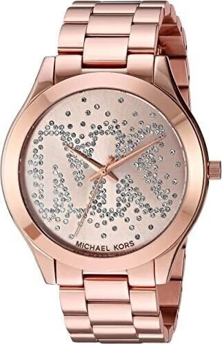 Orologio Donna Michael Kors MK3591 Slim Runway Tutto Oro Rosa 42 mm MK Quadrante Logo