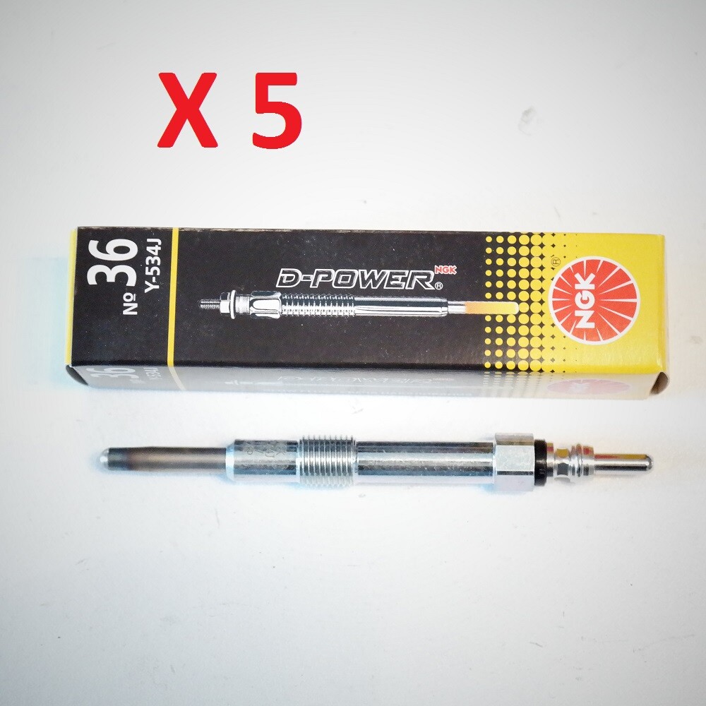 5 Bougies de préchauffage NGK Y534J pour Alfa Romeo Fiat Lancia 2.4 Jtd