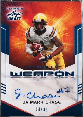 2021 Leaf Ultimate Draft Ja'Marr Chase #UW-JMC for sale | eBay
