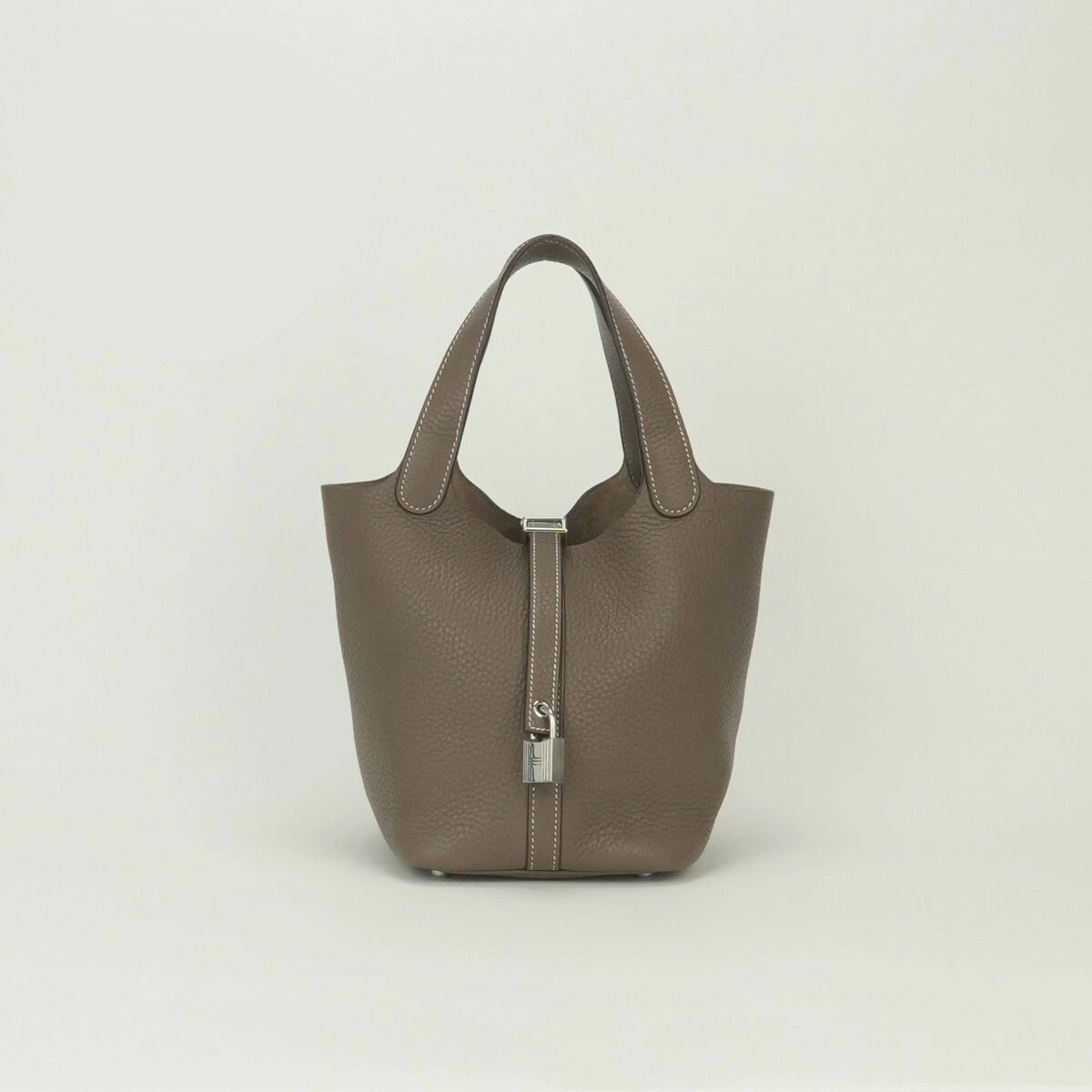 Hermes Picotin Lock PM 18 Handbag Tote Bucket Bag Taurillon Clemence Leather 99