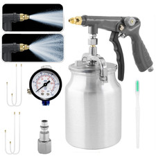 Air Undercoating Spray Gun With 33oz Suction Cup 19.69 Wand Nozzle Gauge Kits