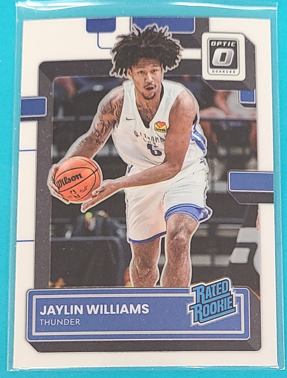 2022-23 Donruss Optic RC #246 Jaylin Williams OK City Thunder BASKETBALL Card Y7