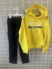 Ralph Lauren Polo Sport Boys Youth Fleece Pants Size S Hoodie Size M Set Of 2