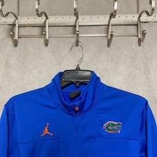 Nike Air Jordan Sweatshirt Men S Blue Florida Gators 1/4 Zip Fleece NCAA Jumpman