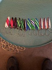 Dare Devle Eppinger Chuck- Lett flutter spoons #3400 Lure Lot AA28