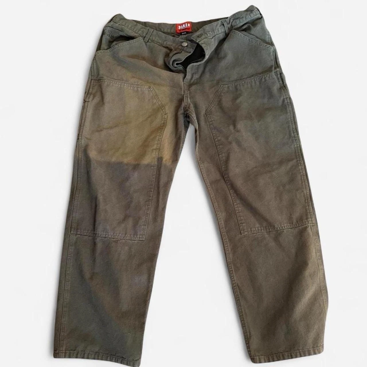 Baker Skateboards The Greatest Double Knee Pants Men’s Olive Baggy Skatewear