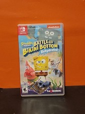 SpongeBob Battle for Bikini Bottom Rehydrated Nintendo Switch, 2020 Case Only