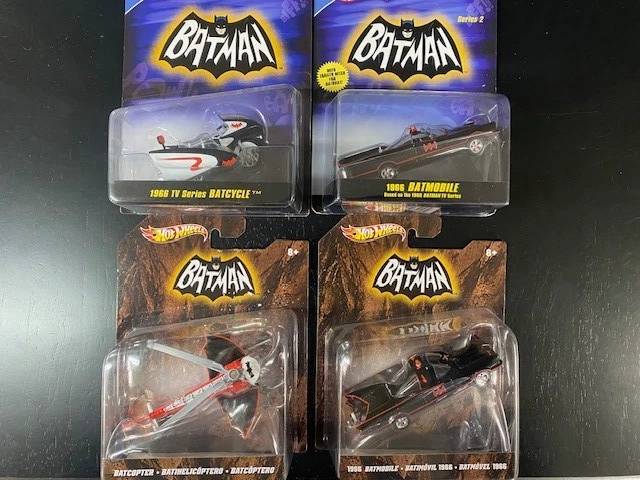 Batman Hot Wheels Diecast Collection...Batmobiles...BatCopter...Batcycle... Lot - Image 2 of 4