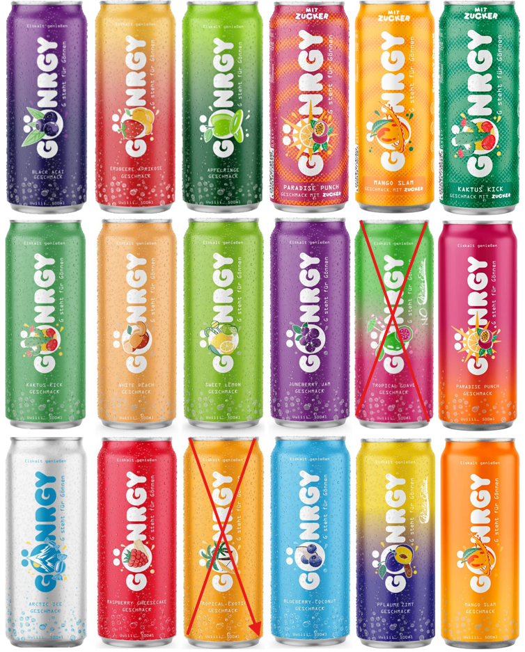 Gnrgy Energy by Montanablack Alle 15 Sorten 15er Pack EINWEG Pfand | eBay