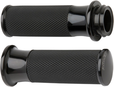 Arlen Ness Fly-By-Wire Fusion Series Grips Black Smoothie 07-323