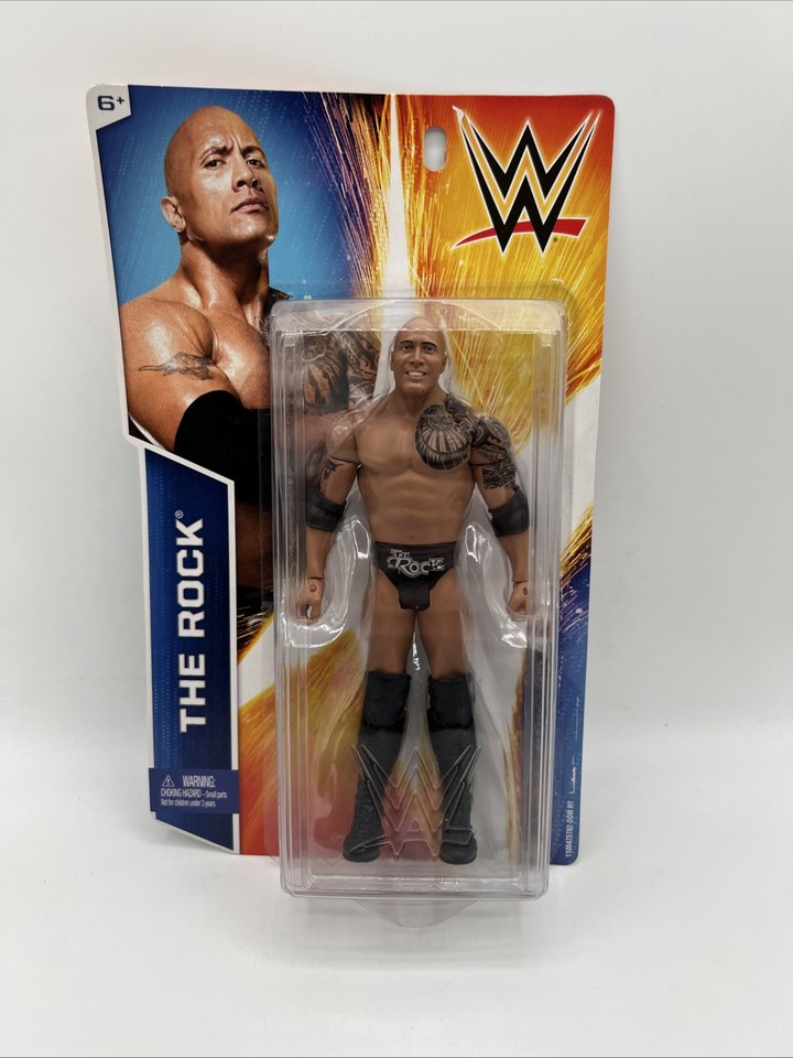 WWE Basic Series The Rock Mattel Action Figure Toy Wrestling | eBay