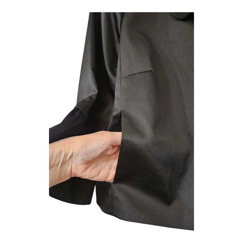 Новый с Ярлыками AGB куртка женщин размер 12 черный короткие 3/4 Bell рукава карманы с подкладкой - Изображение 3 из 4