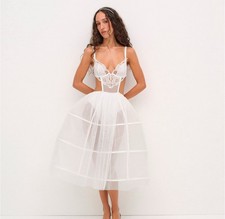 NWT For Love  Lemons Blushing Blooms Midi Slip Dress Size M